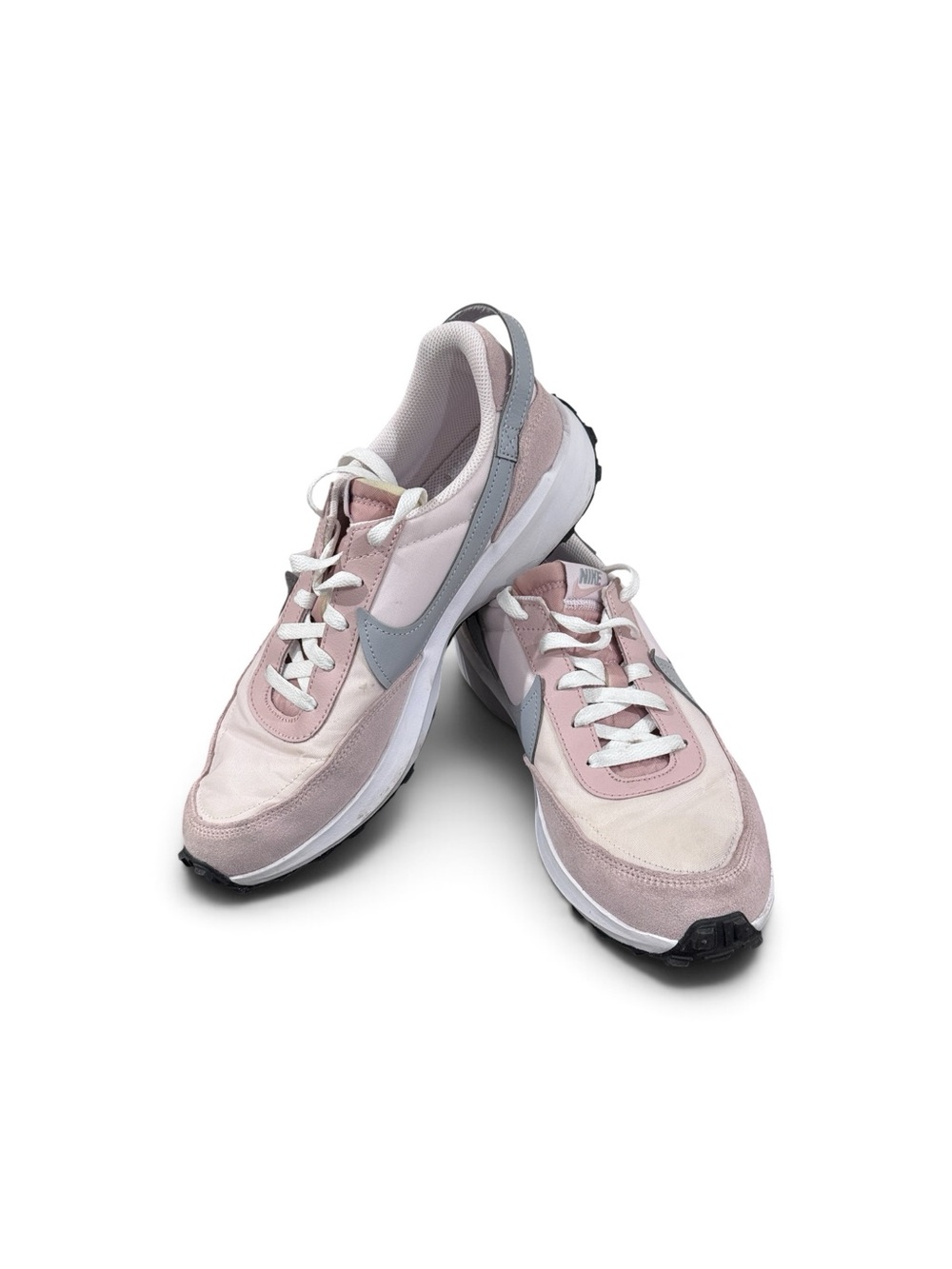 Nike Women's Waffle Debut Pink and Gray